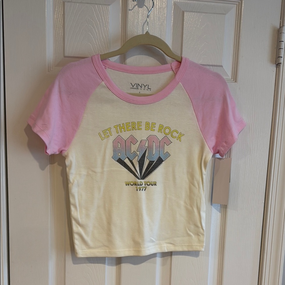 Kids Pink and Cream Graphic Tee